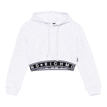 John Richmond Felpa Tinta Unita con Cappuccio E Elastico per Bambina RGP25111FE GRIGIO JOHN RICHMOND 