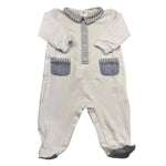 Lalalu' Tutina Manica Lunga Tinta Unita per Neonato TJL03P BIANCO LALALU' 