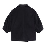 SIMONETTA cappotto tinta unita con maniche a sbuffo Blu per Bambina SV2A10 BLU SIMONETTA 