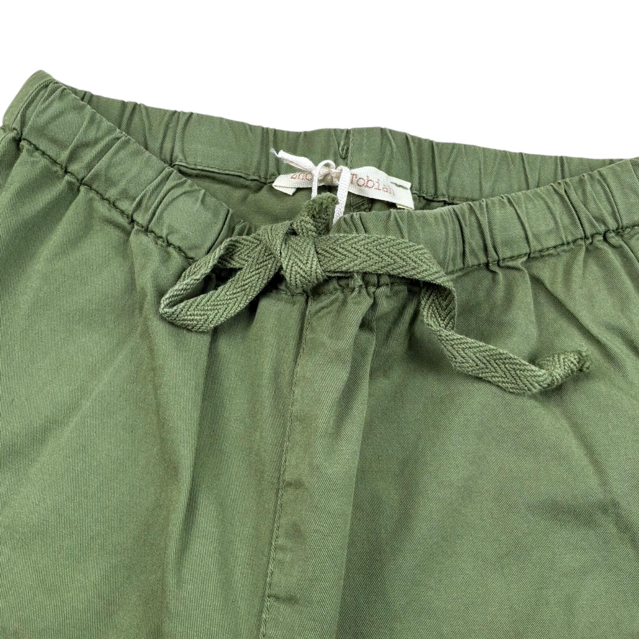 Zhoe & Tobiah Bermuda Tinta Unita con Elastico In Vita per Bambino J&P14MJ VERDE ZHOE & TOBIAH 