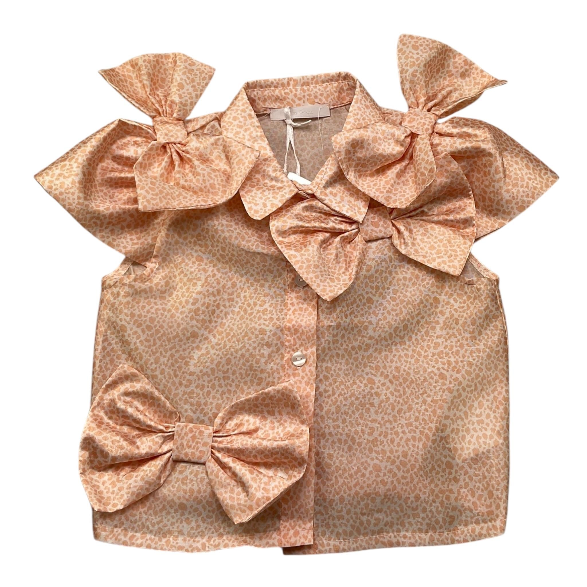 Miss Grant Camicia Mezza Manica Fantasia Maculata per Bambina MG1234J PESCA MISS GRANT 