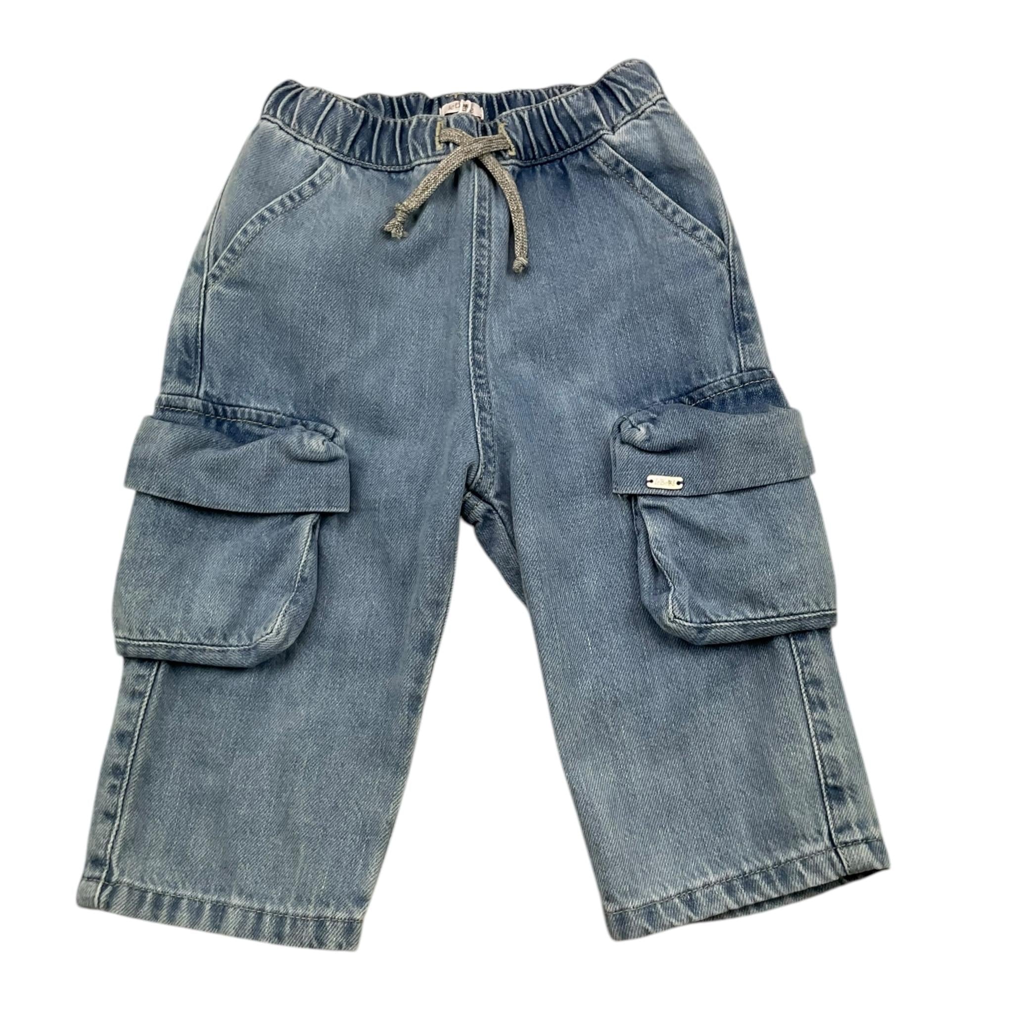 LE BEBE' jeans tinta unita con elastico in vita Azzurro per Neonato LBB5178 AZZURRO LE BEBE' 