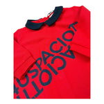 Cesare Paciotti Tutina Tinta Unita con Stampa E Colletto per Neonato TCP1103N ROSSO CESARE PACIOTTI 