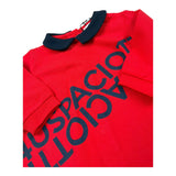 Cesare Paciotti Tutina Tinta Unita con Stampa E Colletto per Neonato TCP1103N ROSSO CESARE PACIOTTI 