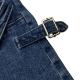 MISS BLUMARINE jeans tinta unita con girovita regolabile Blu per Bambina IF4058D4448 BLU MISS BLUMARINE 