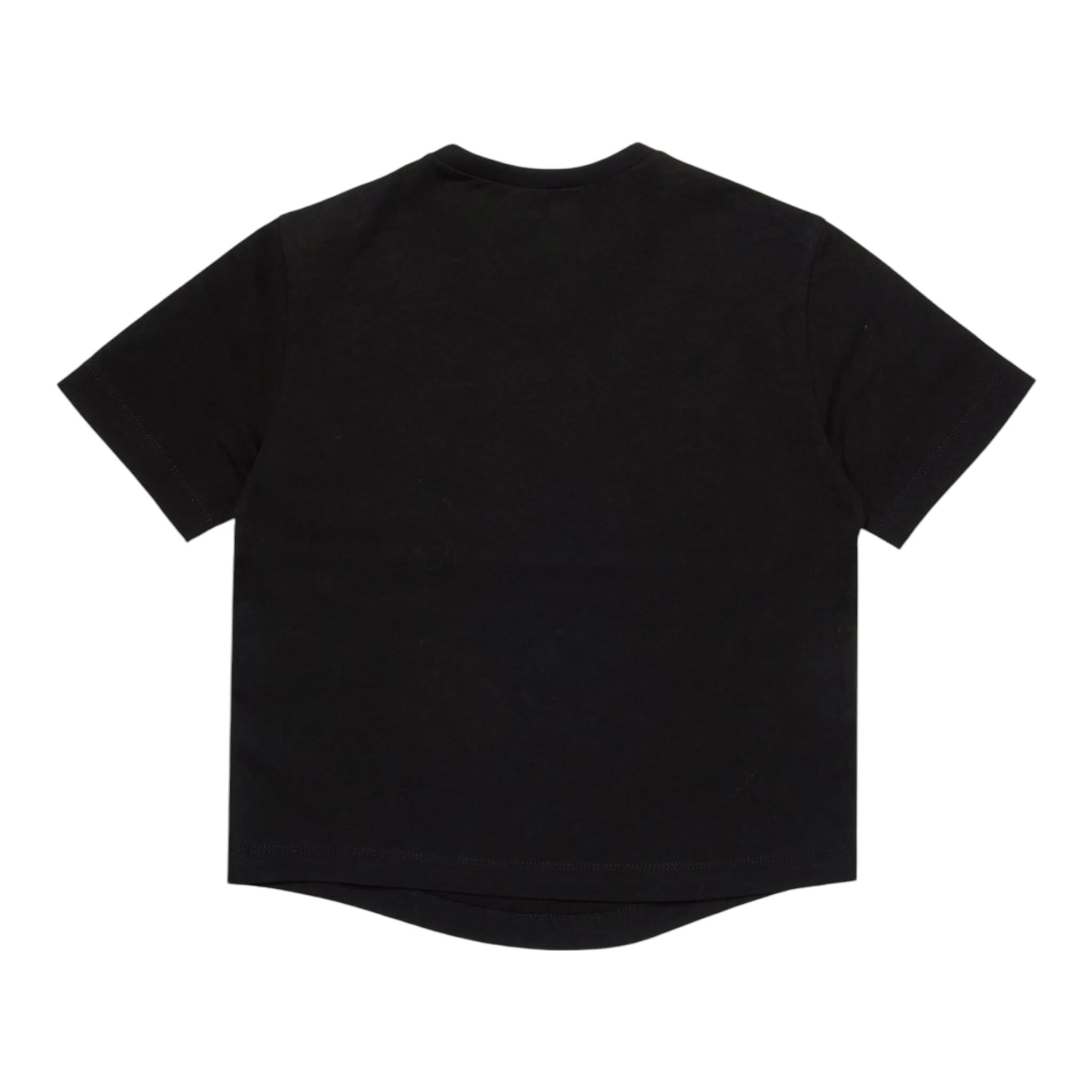 DSQUARED2 t-shirt girocollo tinta unita cn cuore Nero per Bambina DQ2576 NERO DSQUARED2 