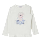 MONNALISA shirt girocollo tinta unita cn stampa frozen Bianco per Bambina 19D610 BIANCO MONNALISA 