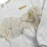 Liu Jo Tutina Tinta Unita con Applicazioni per Neonata H18059 BIANCO LIU JO 