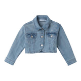 Sarabanda Giubbino In Denim Tinta Unita per Bambina 0B355 AZZURRO SARABANDA 