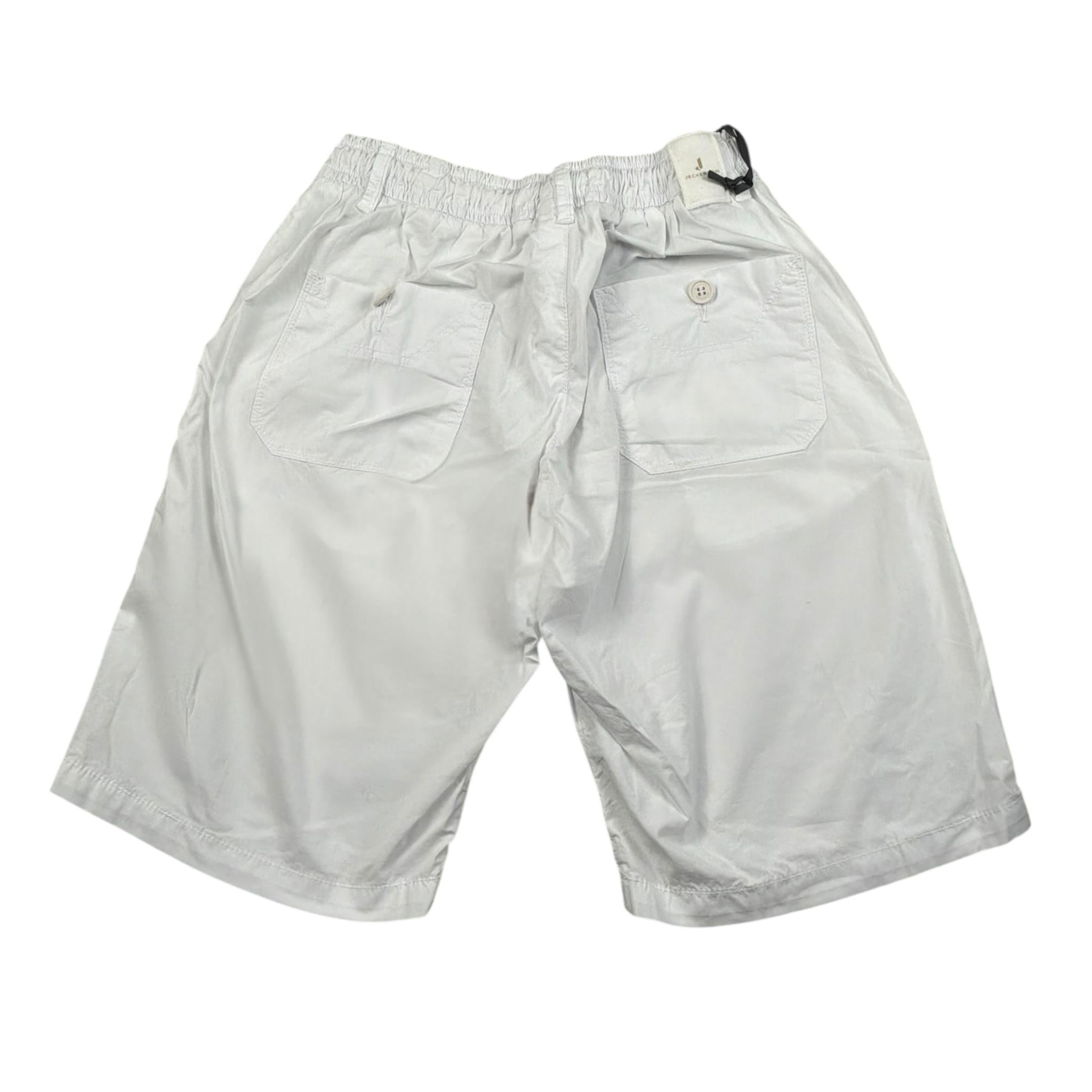 Jeckerson Bermuda Tinta Unita con Elastico In Vita per Bambino J3858 BIANCO JECKERSON 
