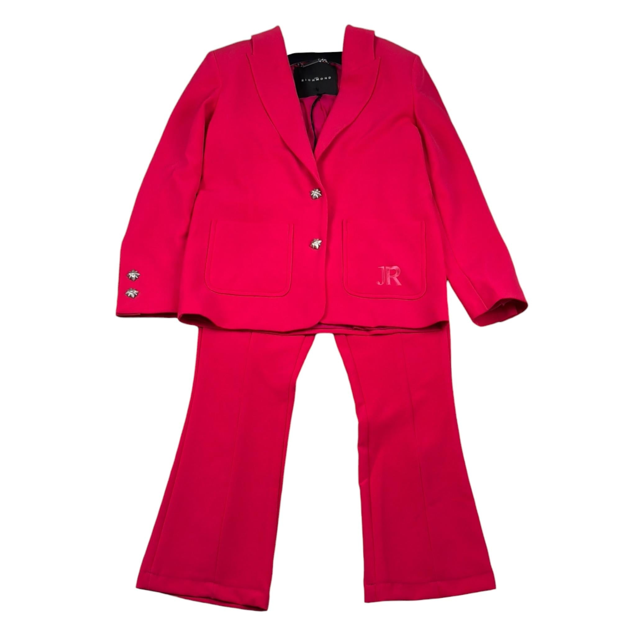 John Richmond Completo 2 Pezzi Giacca-Pantalone Tinta Unita per Bambina RGP26179JP FUXIA JOHN RICHMOND 