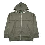Please Felpa con Zip E Cappuccio Tinta Unita per Bambino LK07030B75 VERDE PLEASE 