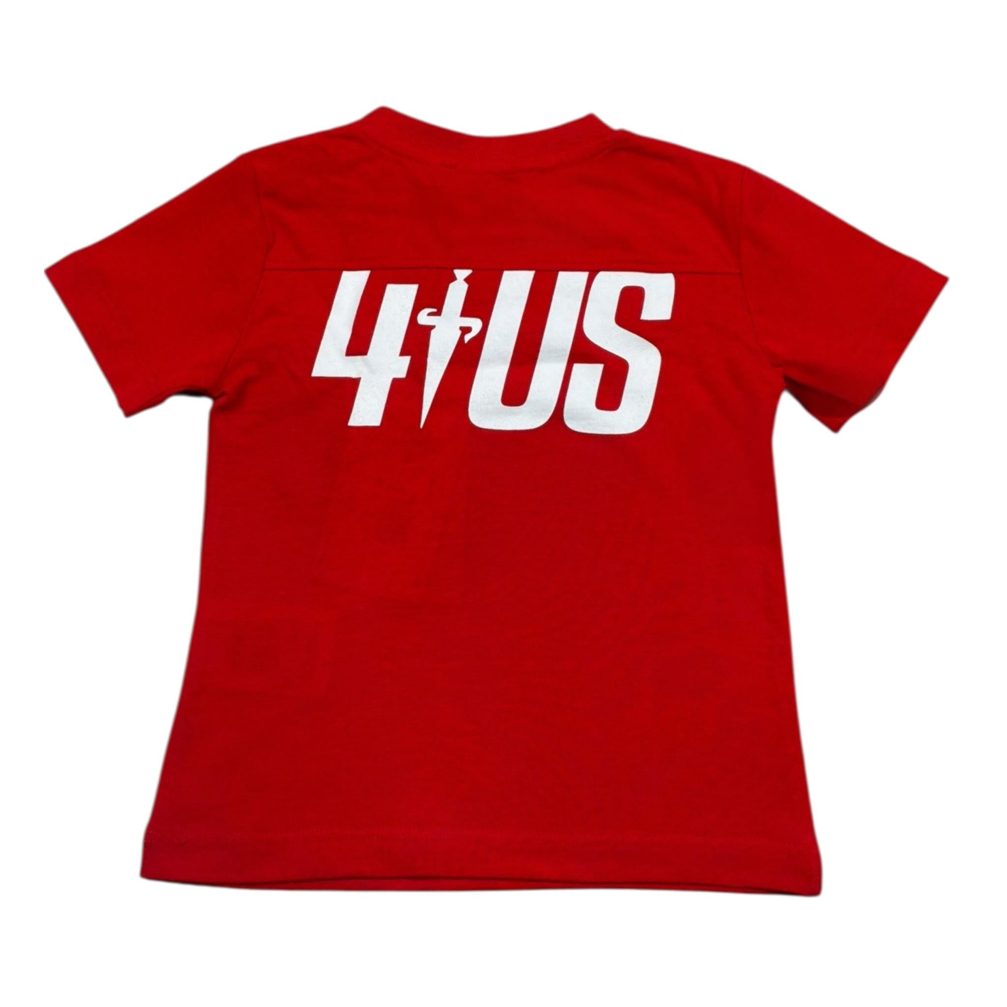 Cesare Paciotti T-Shirt Girocollo Tinta Unita con Stampa per Neonato TSP1147B ROSSO CESARE PACIOTTI 