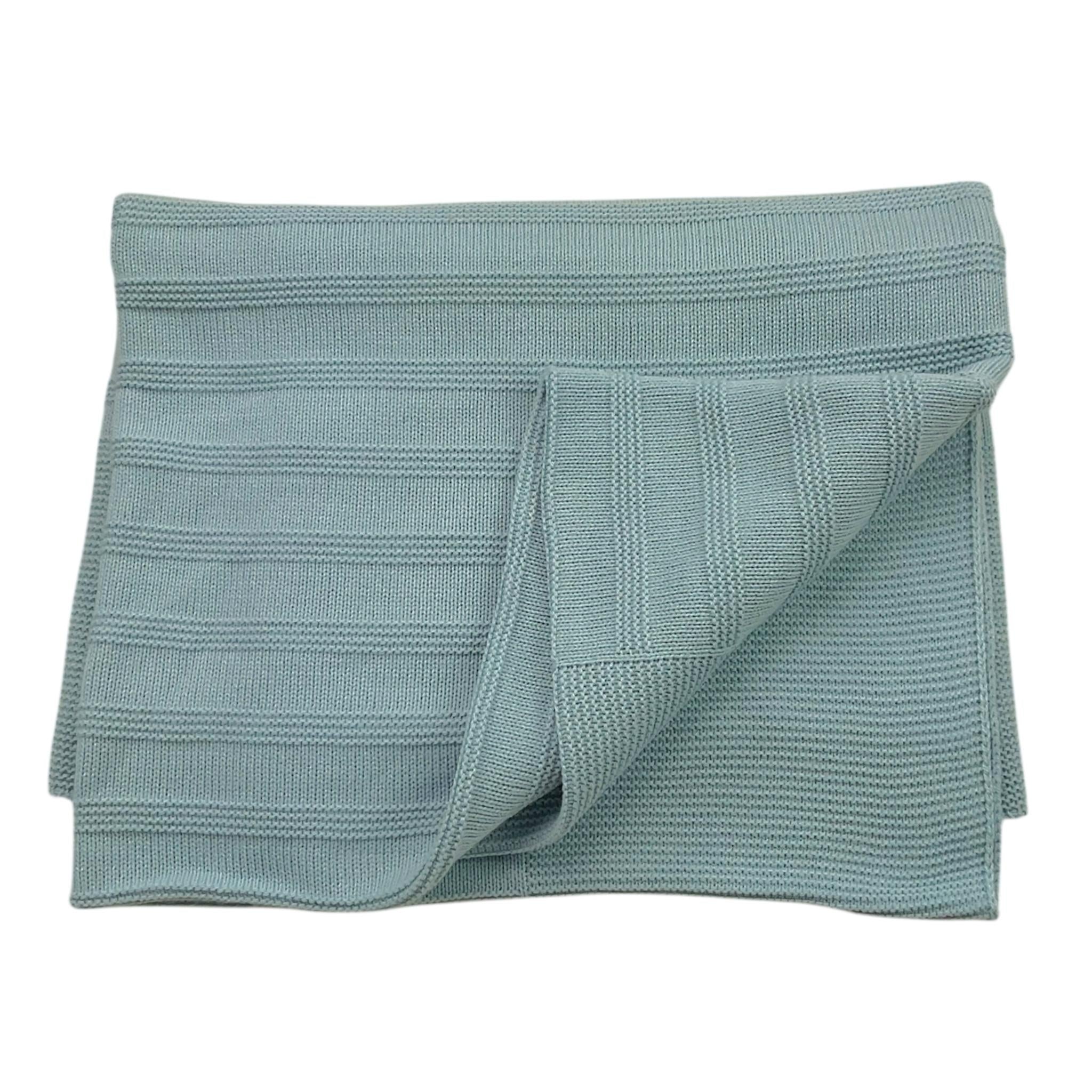 JULIANA coperta tinta unita  Verde acqua per Neonato 24532 VERDE ACQUA JULIANA 