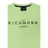 John Richmond T-Shirt Girocollo Tinta Unita con Stampa per Bambino RBP25003TSXX VERDE JOHN RICHMOND 