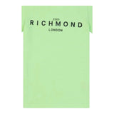 John Richmond T-Shirt Girocollo Tinta Unita con Stampa per Bambino RBP25003TSJ VERDE JOHN RICHMOND 