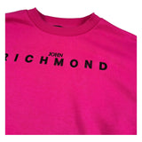 John Richmond Felpa Chiusa Girocollo Tinta Unita con Stampa per Bambina RGP26010FE FUXIA JOHN RICHMOND 