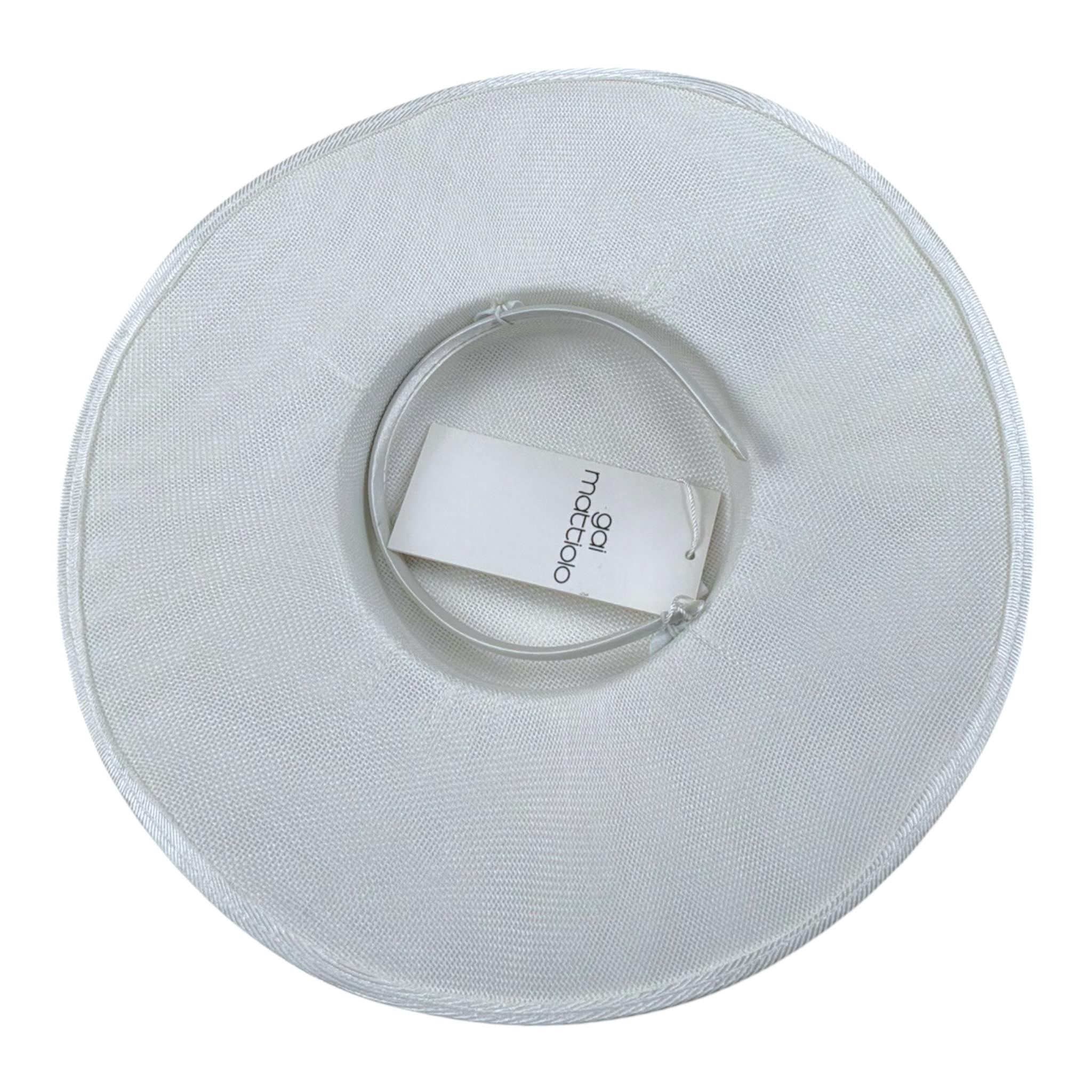 Gai Mattiolo Cappello Tinta Unita con Applicazioni per Bambina 300110 BIANCO GAI MATTIOLO 