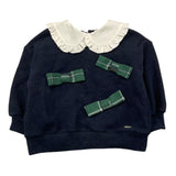 LE BEBE' felpa chiusa con colletto,tinta unita Blu per Neonata LBG6157 BLU LE BEBE' 