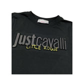 Just Cavalli T-Shirt Girocollo Tinta Unita con Stampa per Bambino JGP26014TS NERO JUST CAVALLI 