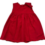 Le Bebe Abito Giromanica Tinta Unita con Fiocco per Bambina LBG0916J ROSSO LE BEBE 