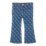 Guess Jeans Tinta Unita con Stampa per Neonata K3BA03D4CA0 BLU GUESS 