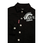 Dsquared2 Giacca In Denim Tinta Unita con Stampa per Bambino DQ2132X NERO DSQUARED2 