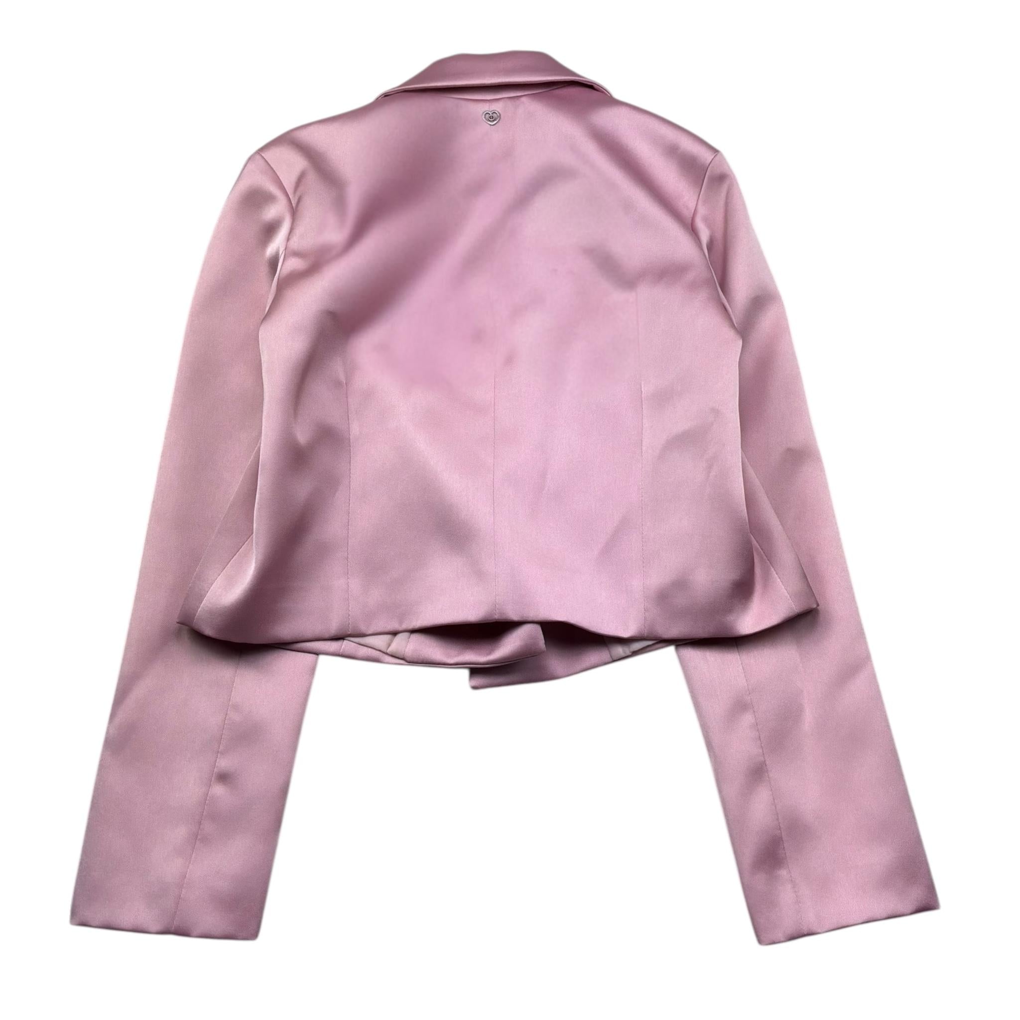 Please Giacca Tinta Unita In Raso per Bambina JB01310G73X ROSA PLEASE 