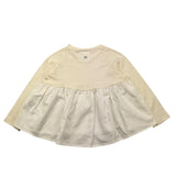 DOU DOU shirt girocollo tinta unita Panna per Bambina DV8A20 PANNA DOU DOU 