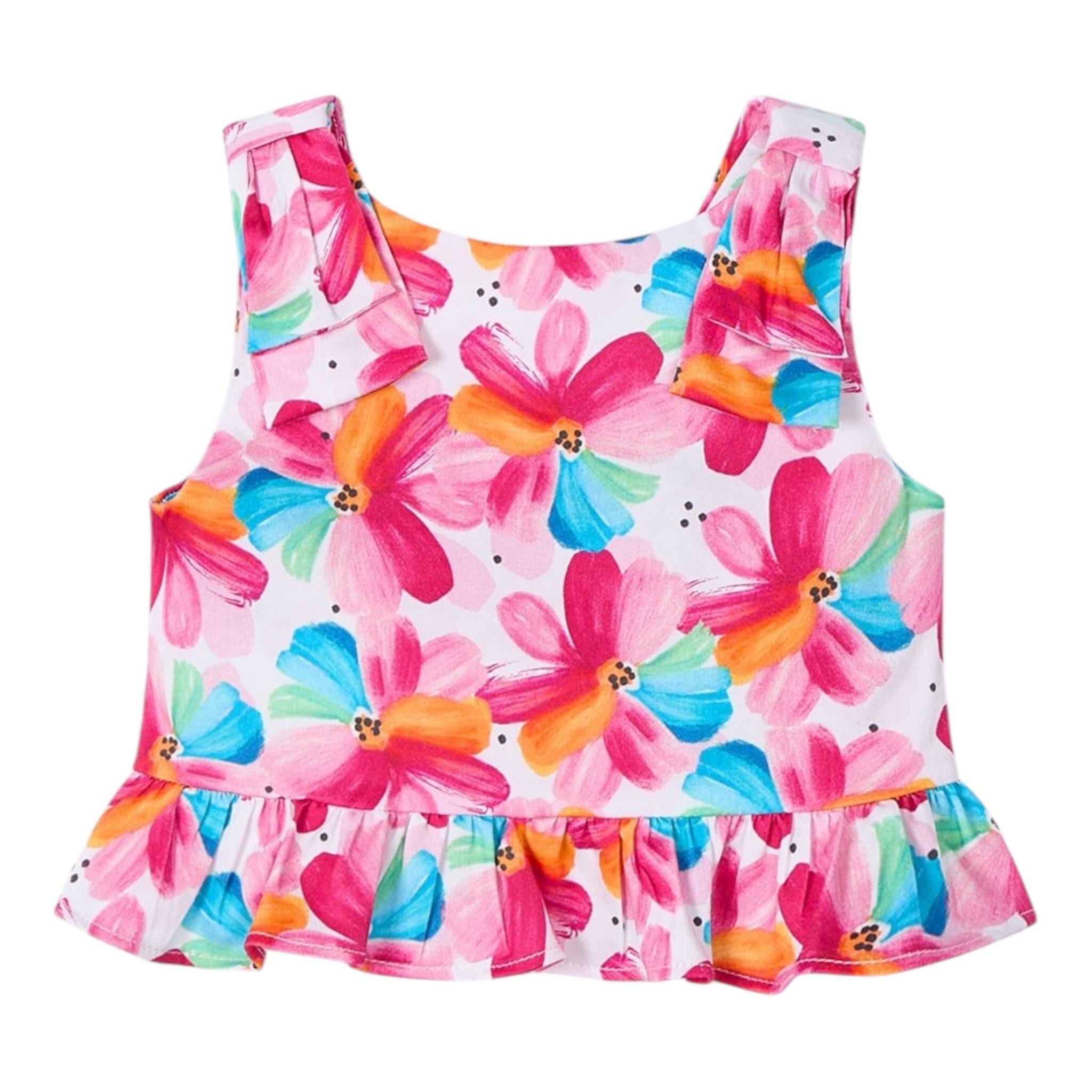 Mayoral Top Giromanica Stampa Fantasia Floreale per Neonata 302350 BIANCO MAYORAL 