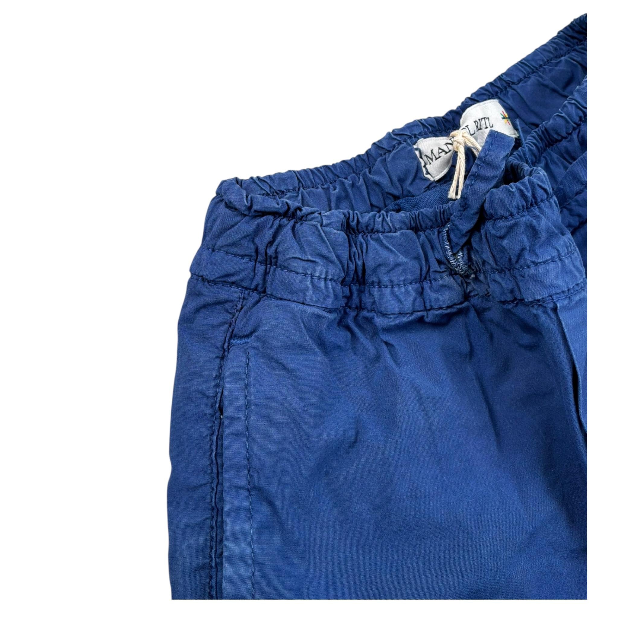 Manuel Ritz Bermuda tinta unita con Elastico In Vita Blu per Neonato MR2557 BLU MANUEL RITZ 