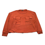 DIXIE felpa chiusa girocollo tinta unita  Arancione per Bambina LB70040G42 ARANCIONE DIXIE 