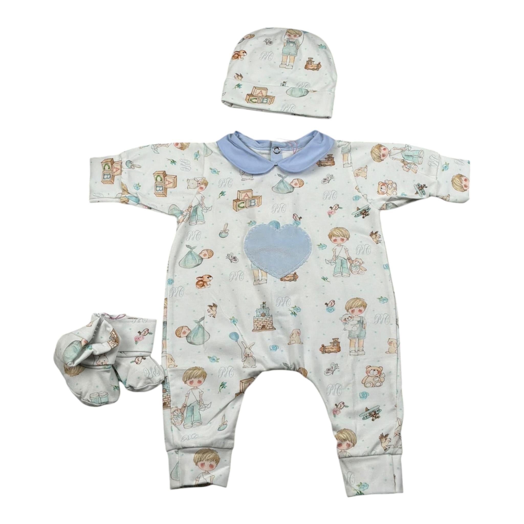 Diesel Set Tutina-Cappello-Babucce per Neonato TUTUT BIANCO DIESEL 