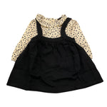 AVENTIQUATTRORE completo 2 pezzi camicia-salopette Nero per Neonata A2401452 NERO AVENTIQUATTRORE 