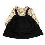 AVENTIQUATTRORE completo 2 pezzi camicia-salopette Nero per Neonata A2401452 NERO AVENTIQUATTRORE 