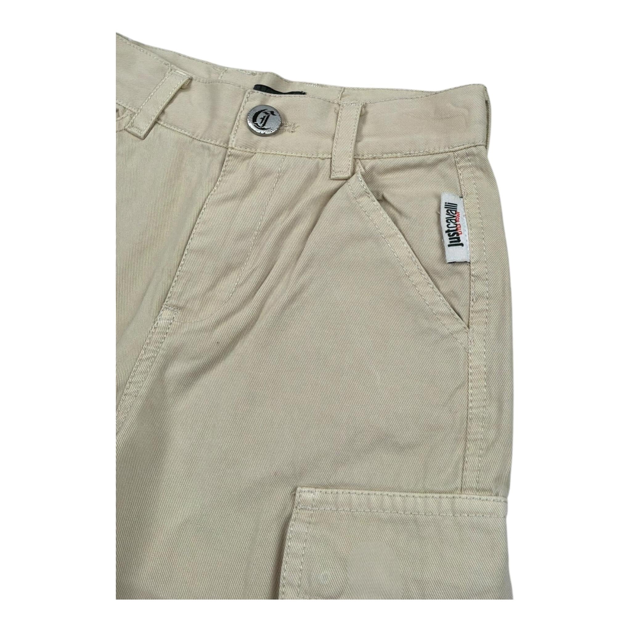 Just Cavalli Pantalone Tinta Unita con Girovita Regolabile per Neonato JIP26096PA BEIGE JUST CAVALLI 