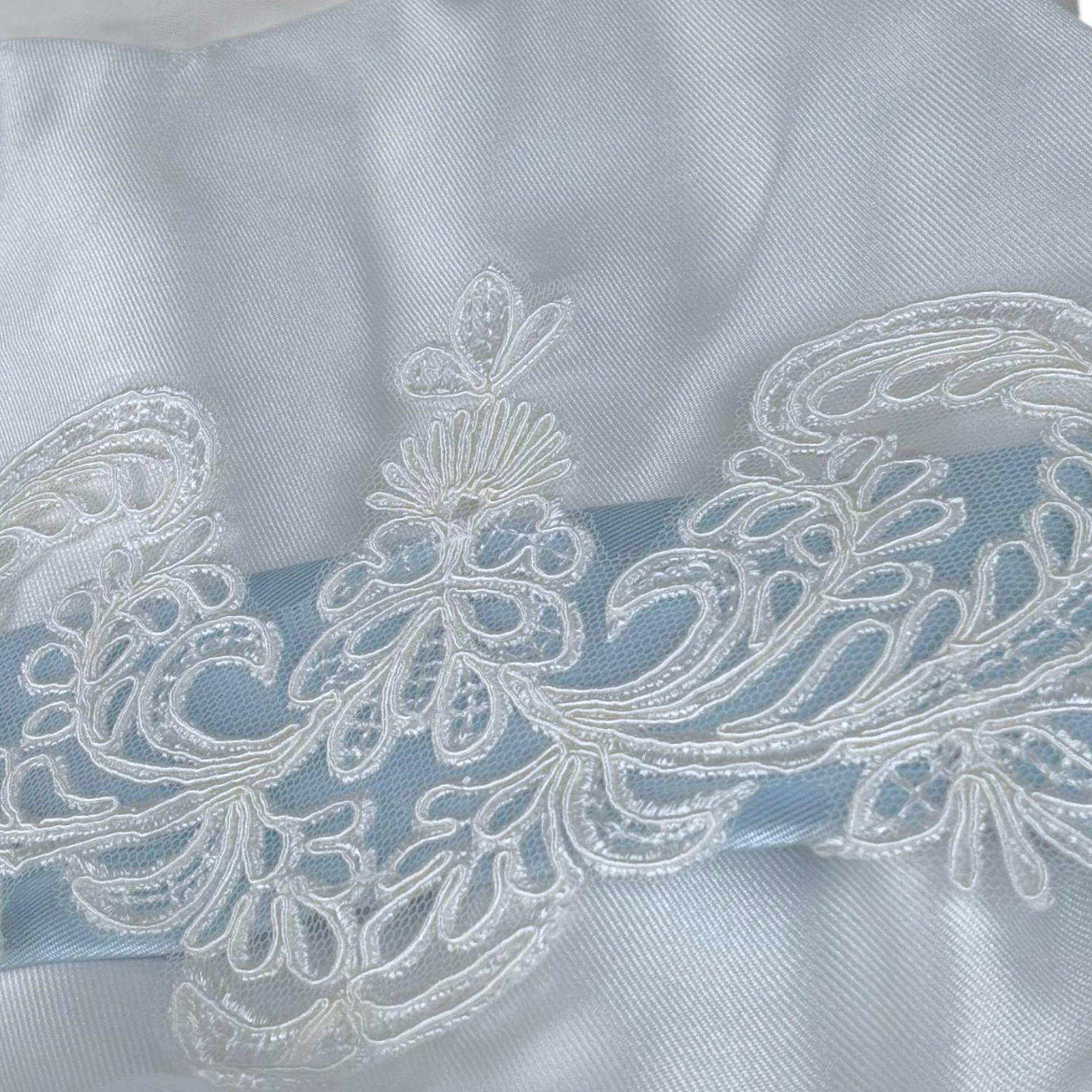 Bella Brilli Abito Cerimonia Tinta Unita con Tulle per Bambina 222 BIANCO BELLA BRILLI 