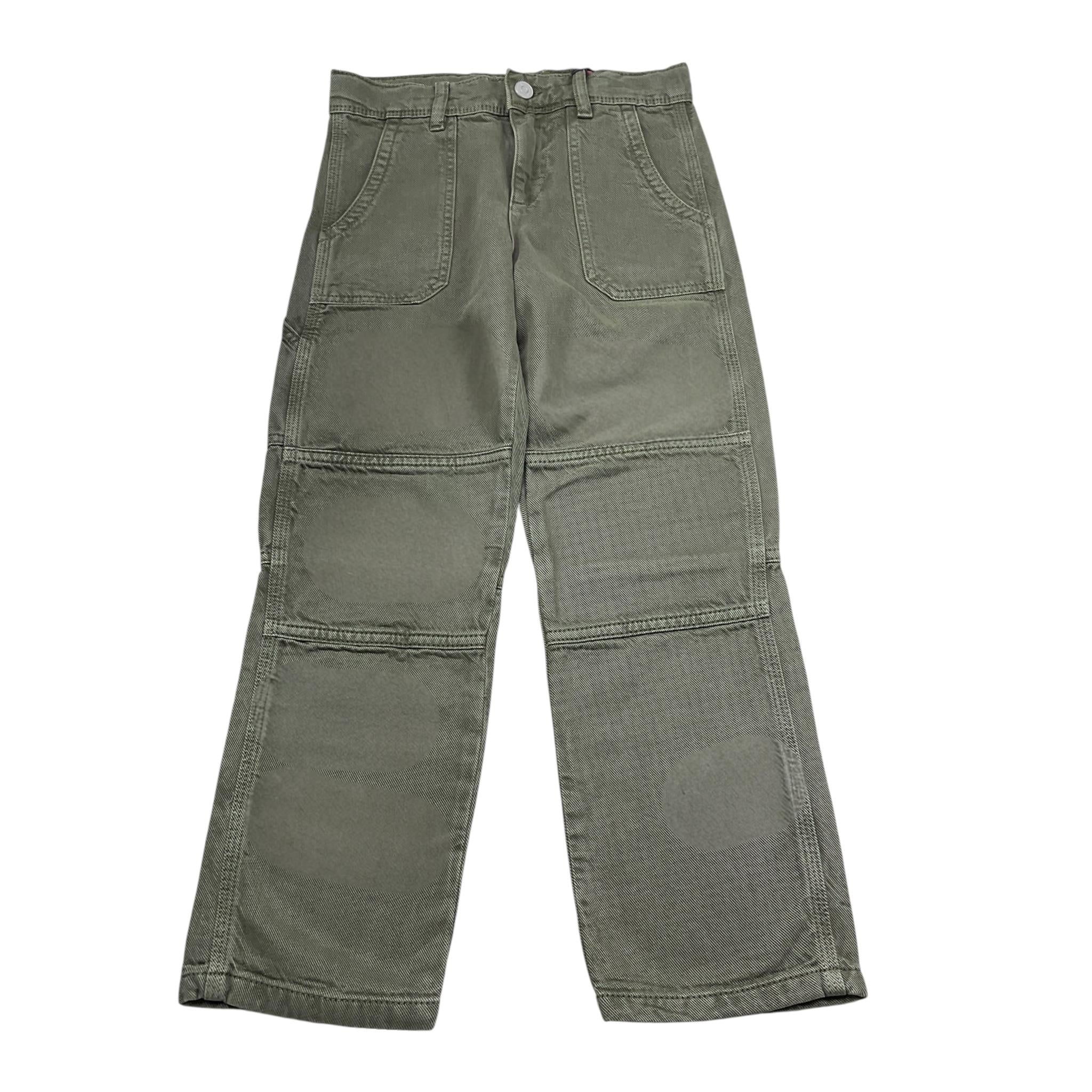 Replay Pantalone Tinta Unita con Girovita Regolabile per Bambino SB9074 VERDE REPLAY 