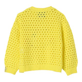 Stella Mccartney Maglia Traforata Tinta Unita Stampa Spongebob per Bambina TW9A80 GIALLO STELLA McCARTNEY 