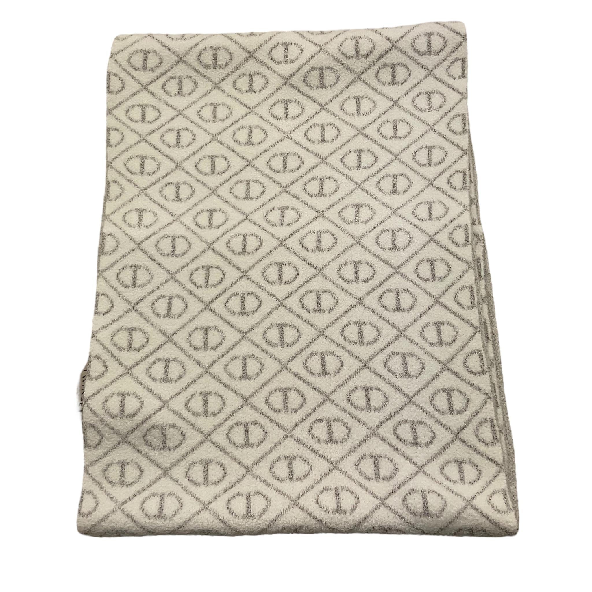 TWINSET sciarpa tinta unita logata Bianca per Bambina 242GJ501J BIANCO TWINSET 