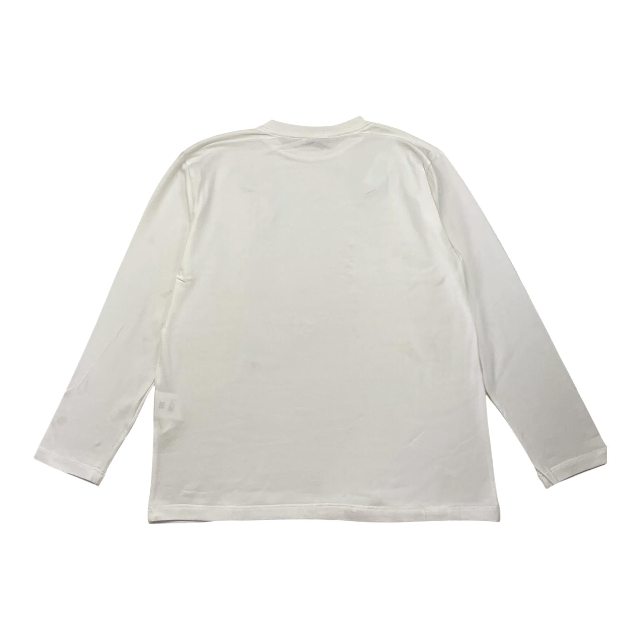 PAOLO PECORA shirt girocollo tinta unita con stampa Bianco per Bambino PP3845 BIANCO PAOLO PECORA 