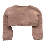 ALETTA coprispalle tinta unita con fiocco Rosa per Neonata MRP220001 ROSA ALETTA 