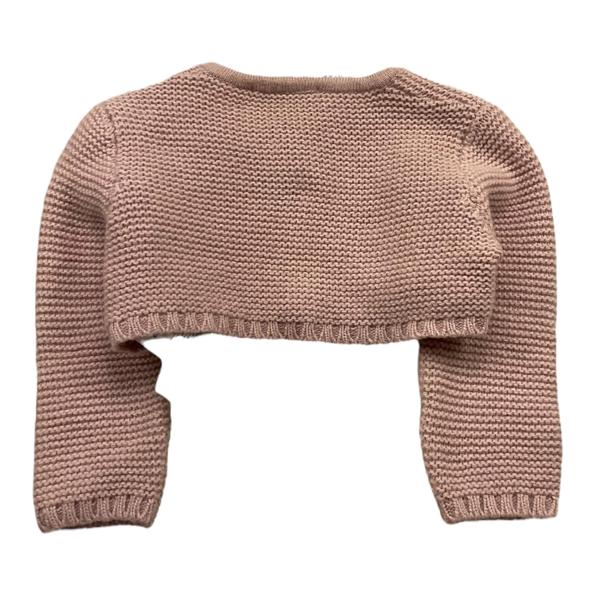 ALETTA coprispalle tinta unita con fiocco Rosa per Neonata MRP220001 ROSA ALETTA 