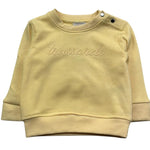 Trussardi Felpa Chiusa Girocollo Tinta Unita con Logo per Neonata TIP26014FE GIALLO TRUSSARDI 