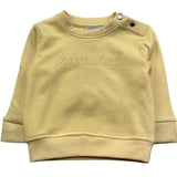 Trussardi Felpa Chiusa Girocollo Tinta Unita con Logo per Neonata TIP26014FE GIALLO TRUSSARDI 