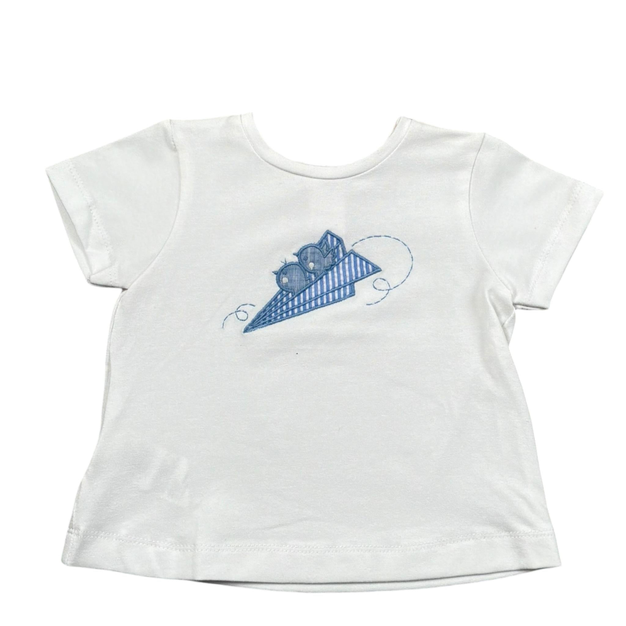 Malvi & Co T-Shirt Girocollo Tinta Unita con Stampa per Neonato S25N139CAJJ BIANCO MALVI & CO 