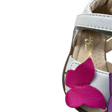 Florens Le Piccole Sandali Tinta Unita con Applicazioni per Bambina E6024 BIANCO FLORENS LE PICCOLE 