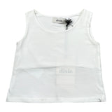 Dixie Canotta Tinta Unita Girocollo per Bambina M014032G74 BIANCO DIXIE 