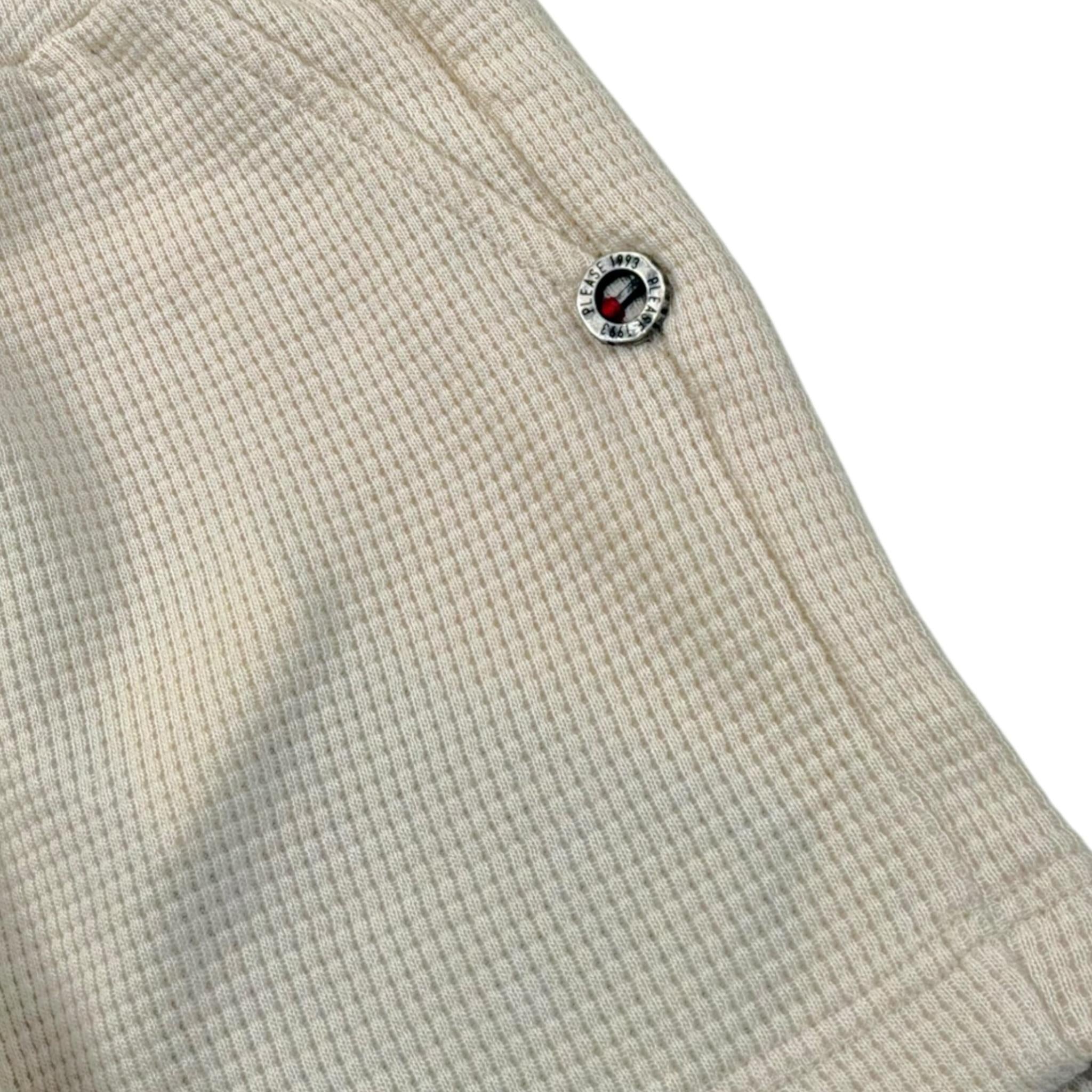 Please Bermuda Tinta Unita con Elastico In Vita per Bambino RE45030B71J BEIGE PLEASE 