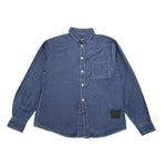 PAOLO PECORA camicia in denim tinta unita Blu per Bambino PP3485 BLU PAOLO PECORA 